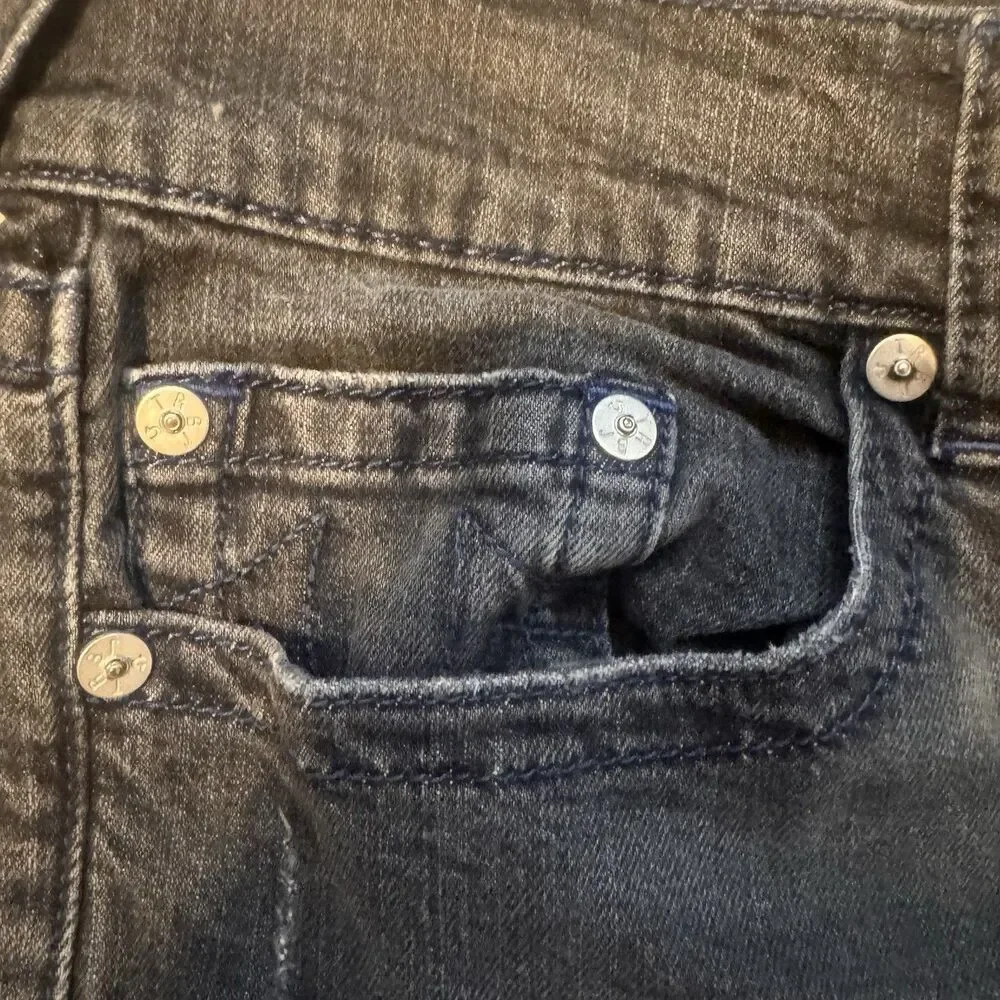 True Religion Men's Ricky Jeans Grey/Navy Size 38 (Fit Like 36x31) Straight Leg